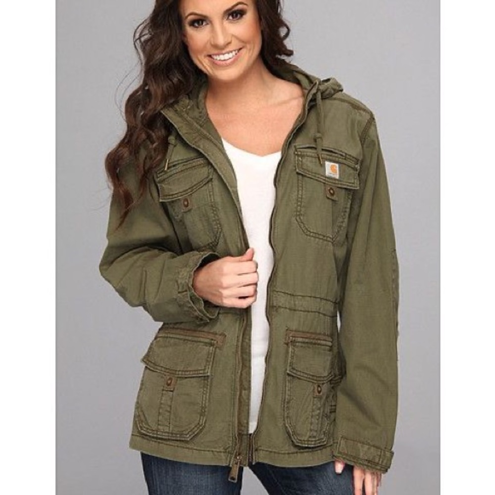 Carhartt El Paso Zip Front Hooded Utility Jacket
